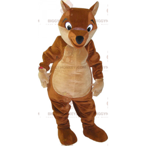 Giant Brown and Tan Fox BIGGYMONKEY™ Mascot Costume –