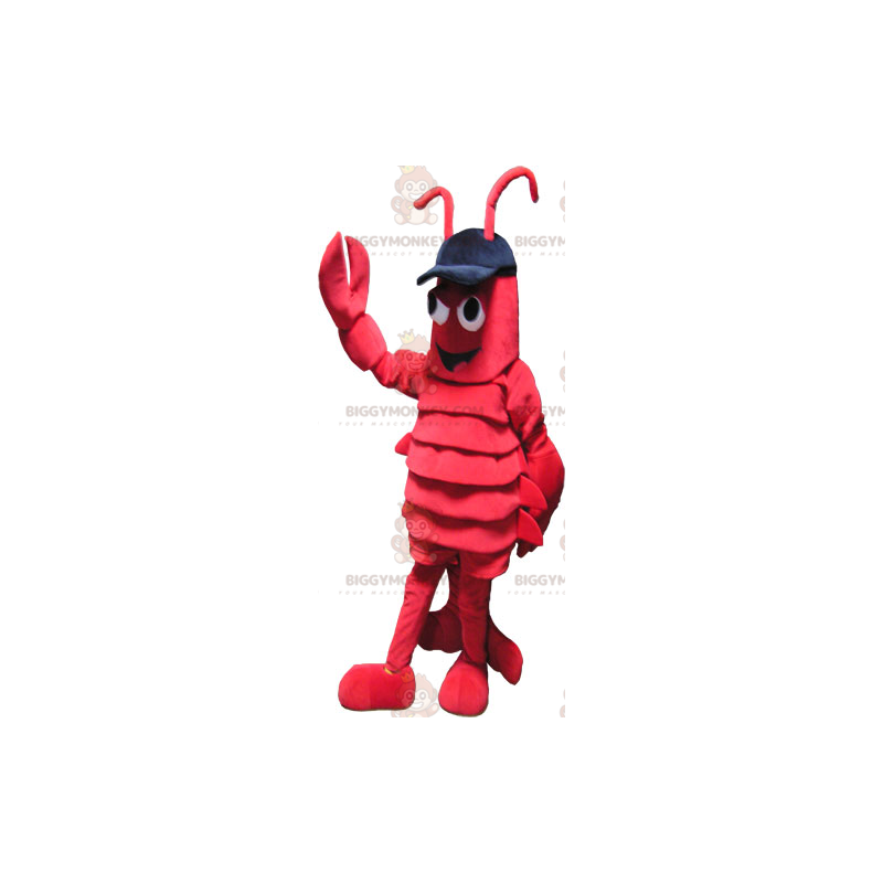 Costume de mascotte BIGGYMONKEY™ de homard géant rouge avec de