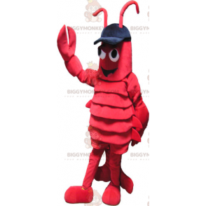 BIGGYMONKEY™ Mascottekostuum Red Giant Lobster With Big Claws -