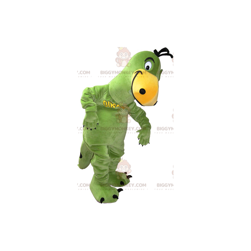Kostium maskotki zielono-żółtego dinozaura BIGGYMONKEY™ -
