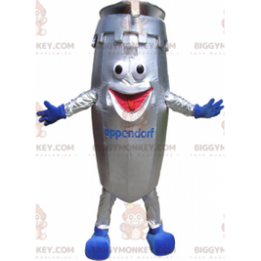 Metalen vat BIGGYMONKEY™ mascottekostuum Laboratoriumuitrusting