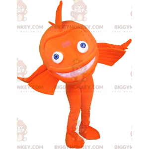 Costume da mascotte pesce gigante arancione BIGGYMONKEY™ -