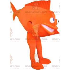 Costume da mascotte pesce gigante arancione BIGGYMONKEY™ -