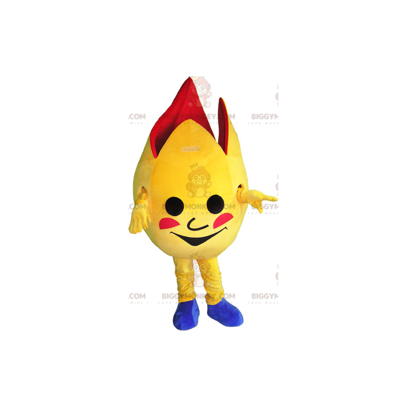 Yellow & Red Giant Open Egg BIGGYMONKEY™ Mascot Costume –