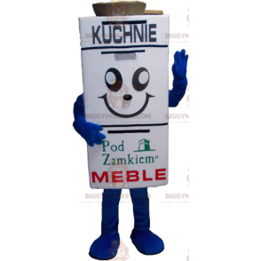 White Giant Milk Brick BIGGYMONKEY™ Mascot Costume -