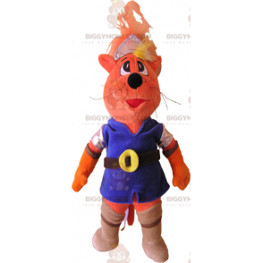 Cat BIGGYMONKEY™ Mascot Costume in Colorful Outfit –