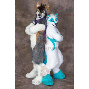 2 coloratissime mascotte del cane lupo di BIGGYMONKEY -
