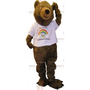 BIGGYMONKEY™ Costume da mascotte da grande orso bruno con