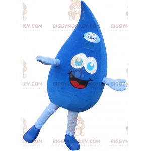 Costume da mascotte BIGGYMONKEY™ con Goccia d'acqua blu gigante