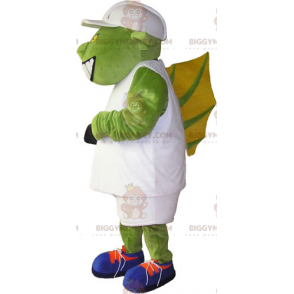 Disfraz de mascota monstruo alienígena verde BIGGYMONKEY™ -