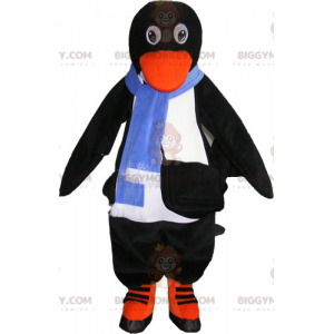 Costume de mascotte BIGGYMONKEY™ de pingouin noir et blanc