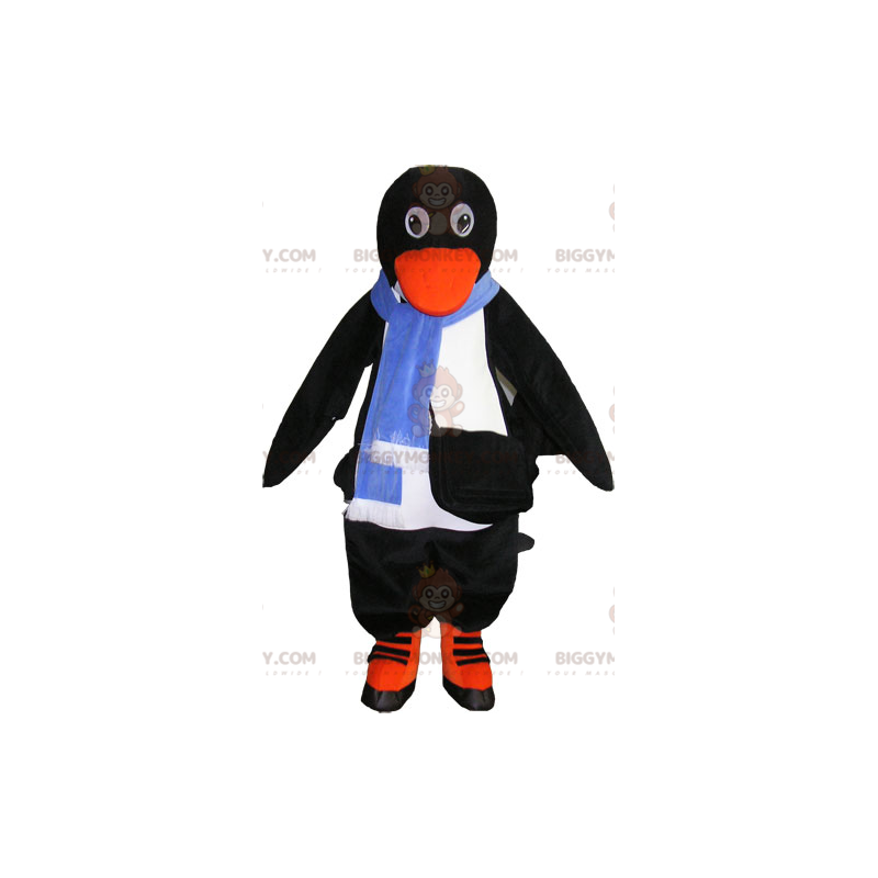 Costume de mascotte BIGGYMONKEY™ de pingouin noir et blanc