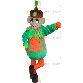 Dreng BIGGYMONKEY™ maskotkostume med sjovt og farverigt outfit