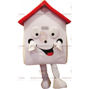 Disfraz de mascota BIGGYMONKEY™ de la casa blanca y roja muy