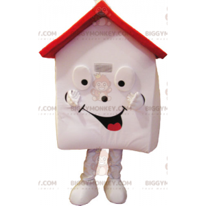 Disfraz de mascota BIGGYMONKEY™ de la casa blanca y roja muy