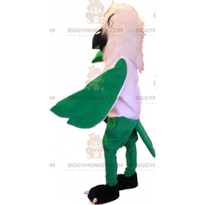 Costume de mascotte BIGGYMONKEY™ d'aigle vert et blanc