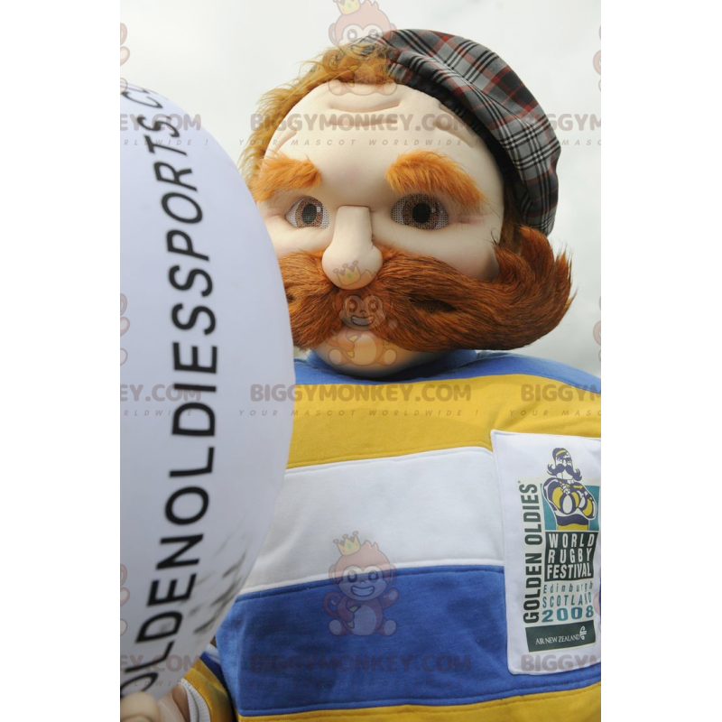 Traje de mascote irlandês Ginger Man BIGGYMONKEY™ –