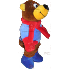 Brun Teddy BIGGYMONKEY™ maskotkostume. Bamse - Biggymonkey.com