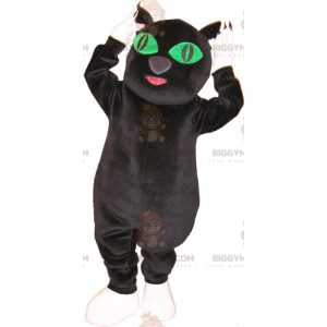 Costume de mascotte BIGGYMONKEY™ de gros chat noir et blanc