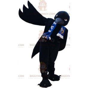 Fierce Looking Big Black Bird BIGGYMONKEY™ mascottekostuum -