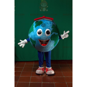 Giant Planet Earth BIGGYMONKEY™ Mascot Costume with Red Hat –