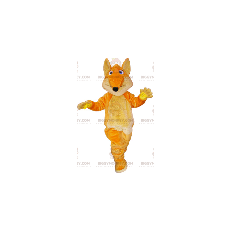 BIGGYMONKEY™ maskotkostume kæmpe orange ræv med stor hale -