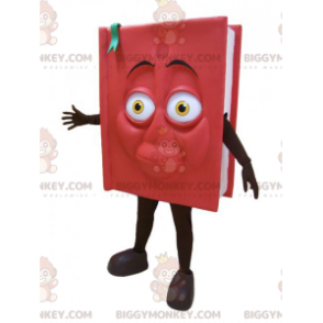 Costume da mascotte del libro gigante rosso e nero