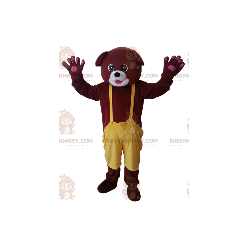Costume da mascotte dell'orso bruno BIGGYMONKEY™ con tuta