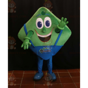 Fun Looking Green and Blue Square BIGGYMONKEY™ Mascot Costume –