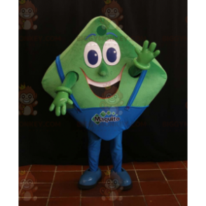 Zabawny kostium maskotki BIGGYMONKEY™ w zielony i niebieski
