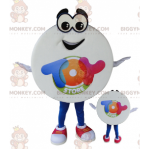 Costume de mascotte BIGGYMONKEY™ de bonhomme tout rond avec de