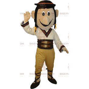 Traje de mascote BIGGYMONKEY™ de homem vestido com trajes