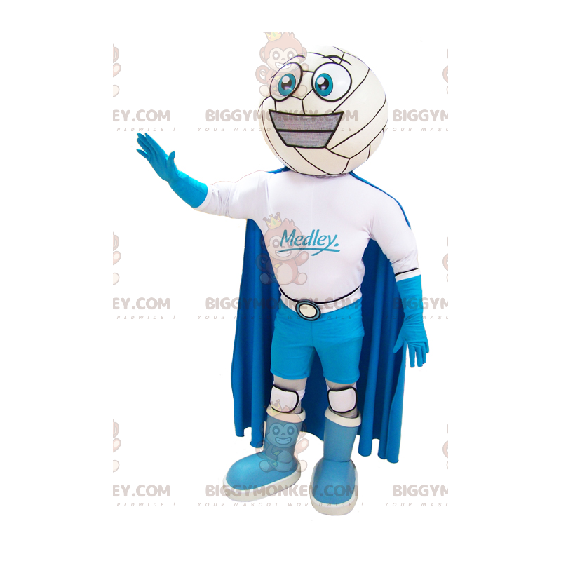 BIGGYMONKEY™ Costume da mascotte pupazzo di neve sorridente con