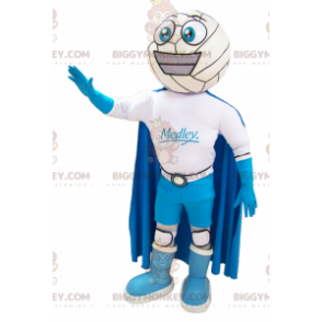 BIGGYMONKEY™ Costume da mascotte pupazzo di neve sorridente con