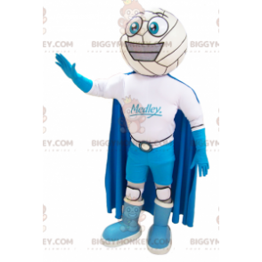 Kostým BIGGYMONKEY™ s usměvavým maskotem sněhulákem s
