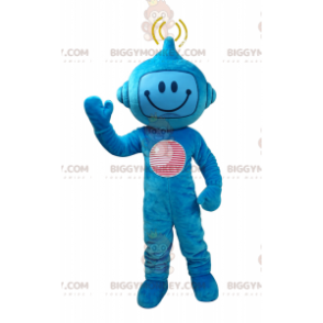 Niebieski futurystyczny kostium maskotki BIGGYMONKEY™. Kostium