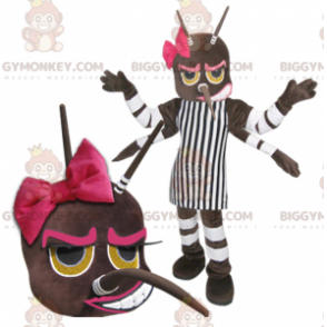 BIGGYMONKEY™ Costume da mascotte per insetto femmina a 4