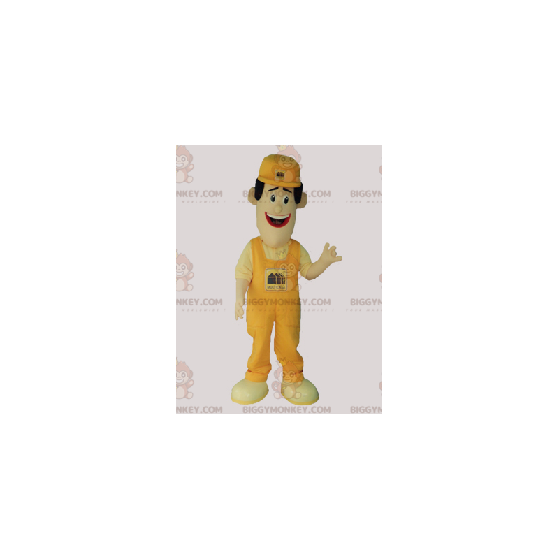 BIGGYMONKEY™ Costume da mascotte da uomo in tuta gialla e