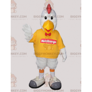 Kostým maskota bílého kohouta BIGGYMONKEY™. Kostým maskota kuře