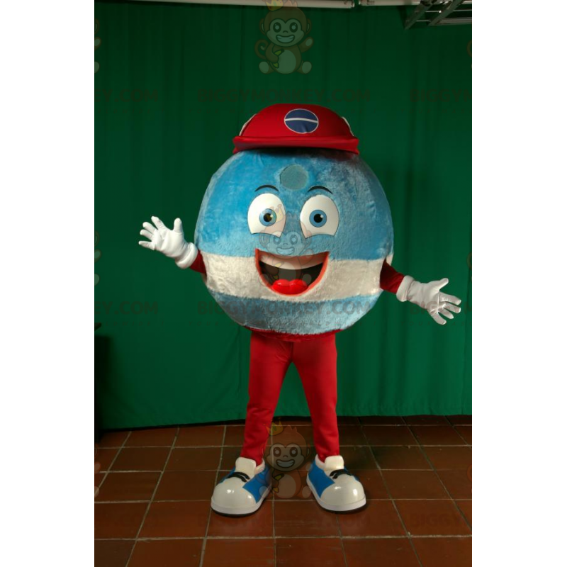 BIGGYMONKEY™ Mascot Costume with Round Head and Cap –