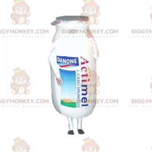 Traje de mascote BIGGYMONKEY™ Garrafa Actimel Danone para