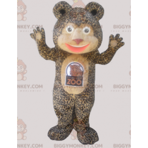 BIGGYMONKEY™ Costume da mascotte da orsacchiotto con pelliccia