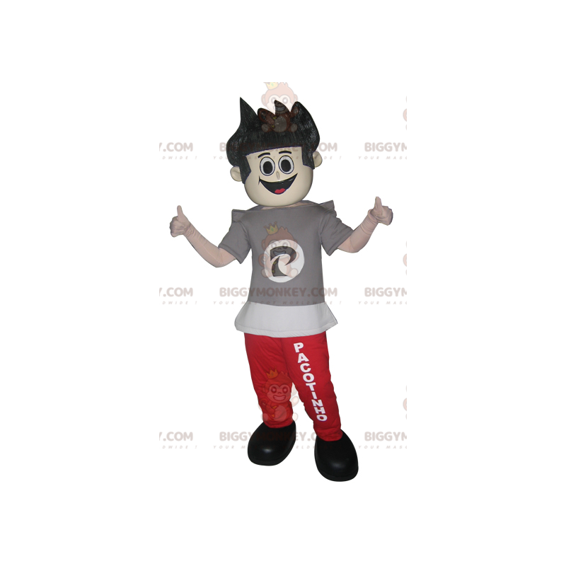 BIGGYMONKEY™-mascottekostuum voor tienerjongen in joggingbroek
