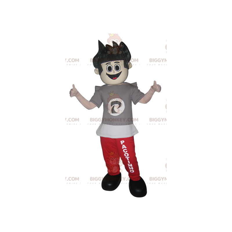 Disfraz de mascota Teen Boy BIGGYMONKEY™ en joggers y camiseta