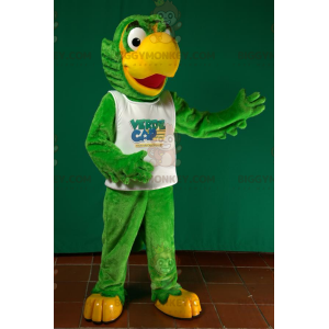 Kostium maskotka duża zielono-żółta papuga BIGGYMONKEY™ -