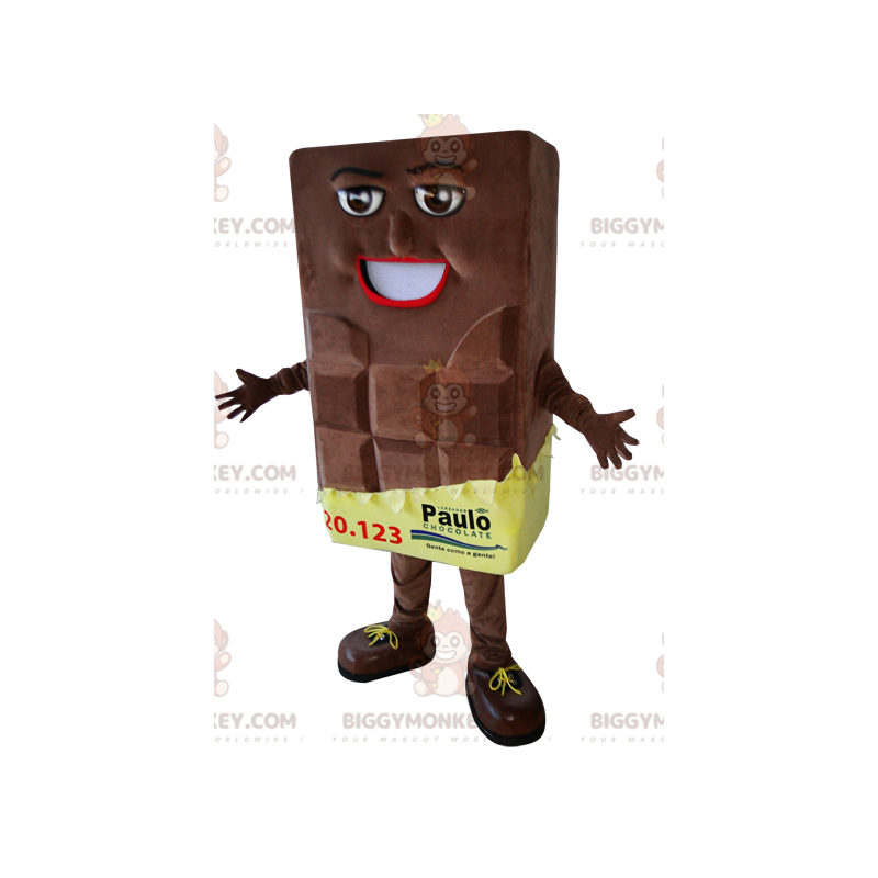 Jättiläinen suklaapatukka BIGGYMONKEY™ maskottiasu -
