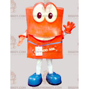 Disfraz de mascota Big Eyes Orange Man BIGGYMONKEY™ -