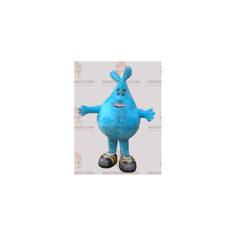 Costume de mascotte BIGGYMONKEY™ de bonhomme bleu en forme de