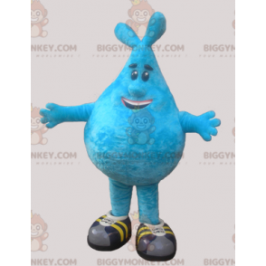 Costume de mascotte BIGGYMONKEY™ de bonhomme bleu en forme de