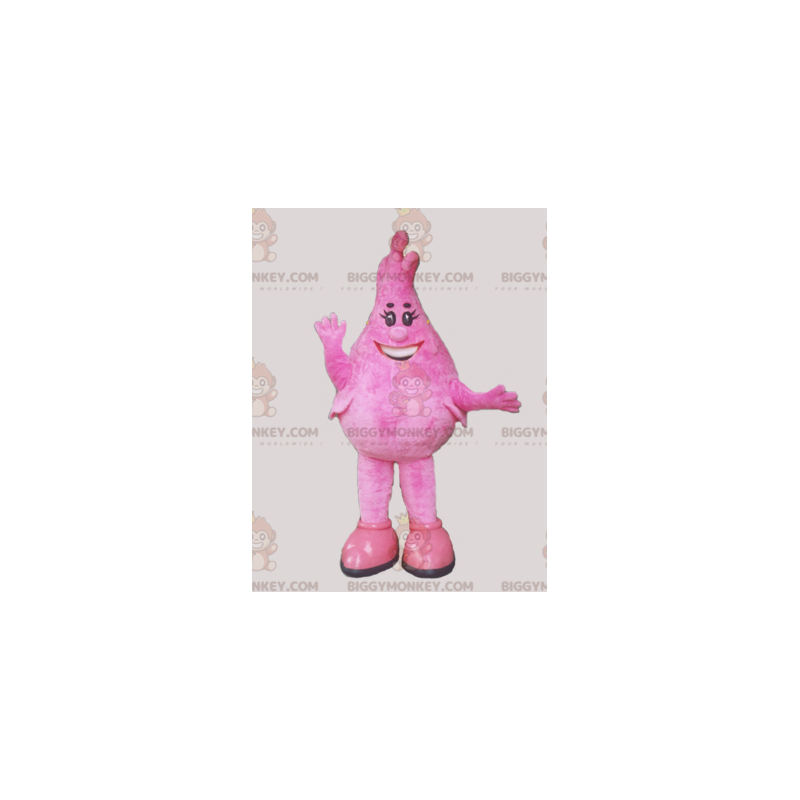 Fantasia Mascote Homem Lágrima Rosa BIGGYMONKEY™ –